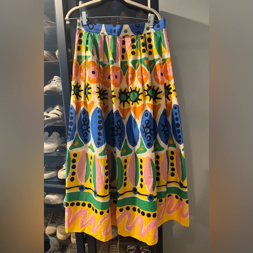 Zara Multicolor A-Line Skirt
